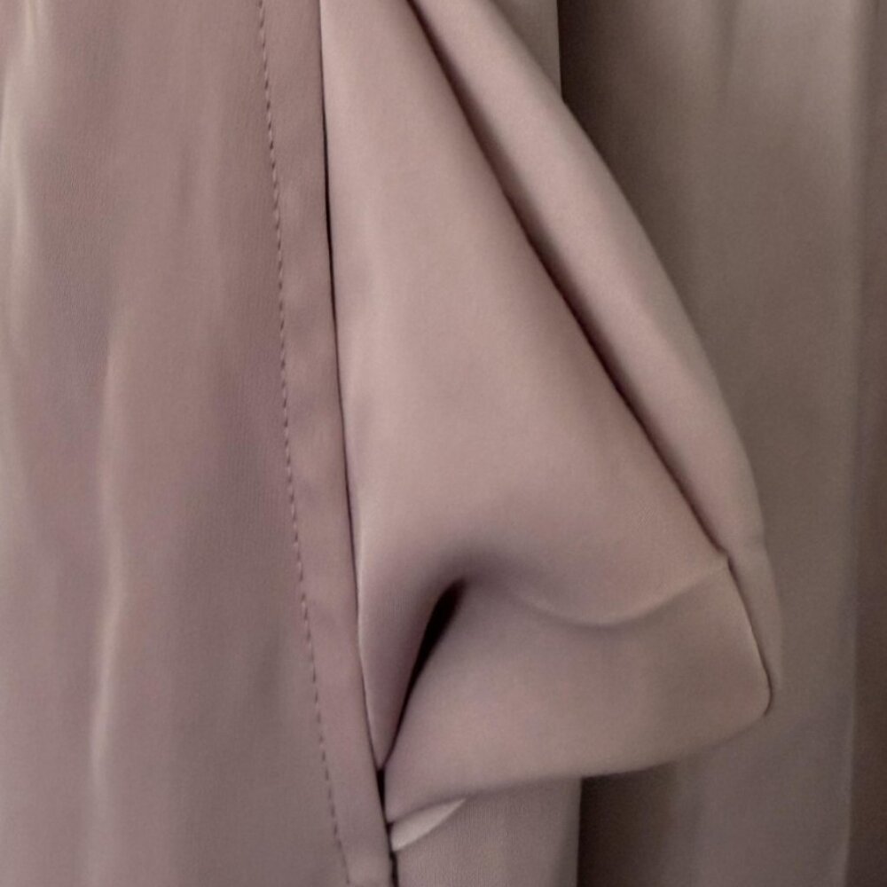 Rachel Zoe Dust Pink Satin Sleeveless Maxi Dress with Pockets XS NWOT - Picture 11 of 14